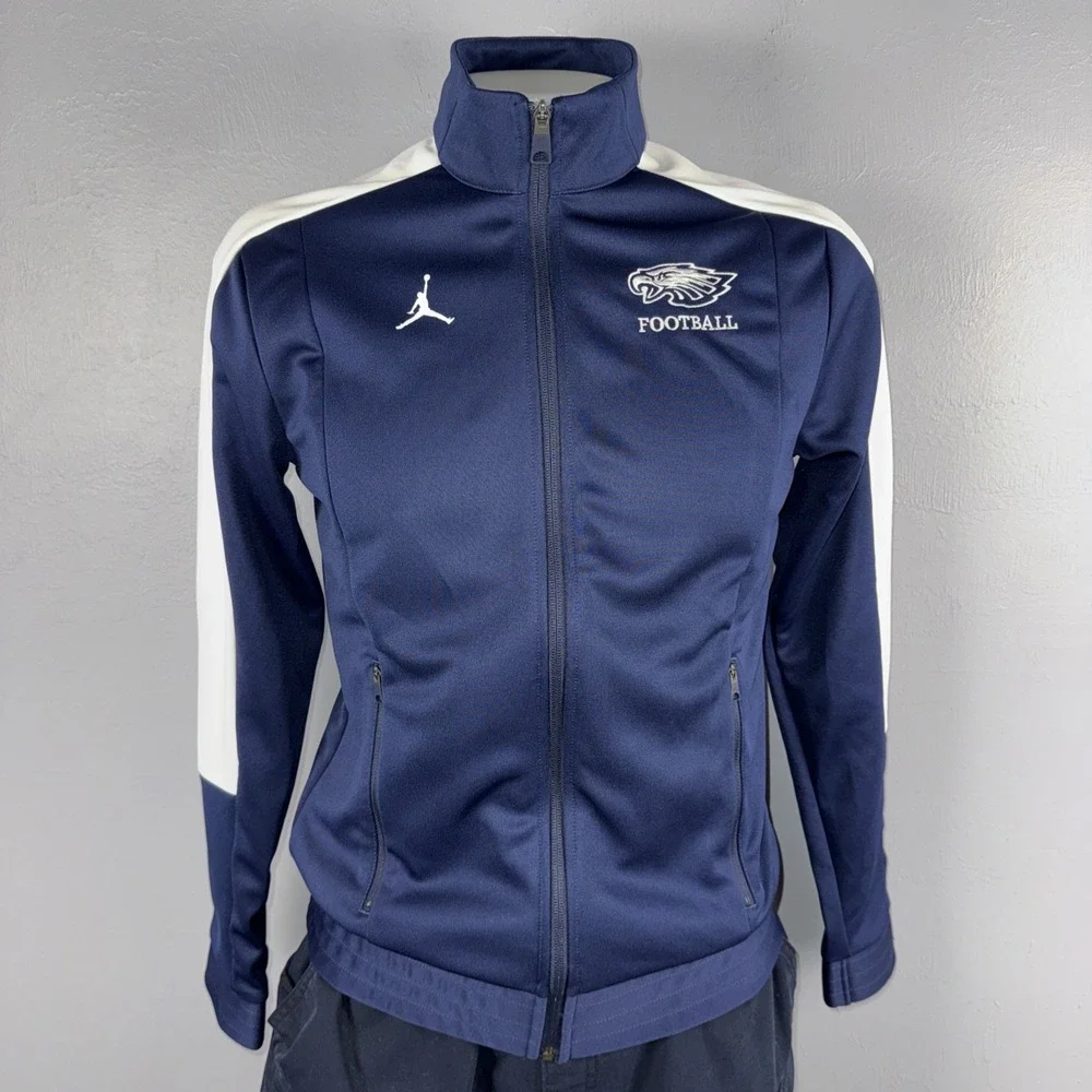 Jordan Track Jacket Men's M  Navy White Philadelphia Eagles Football Warm-Up NEW